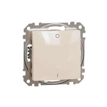   SCHNEIDER SDD112162 - SEDNA Kétpólusú kapcsoló, rugós bekötés, 16AX, bézs