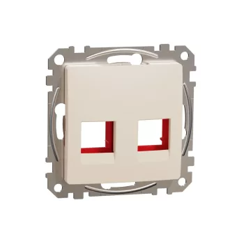   SCHNEIDER SDD112441C - SEDNA 2xRJ45 adapter, KRONE, ICS, AMP-Tyco betétekhez, bézs
