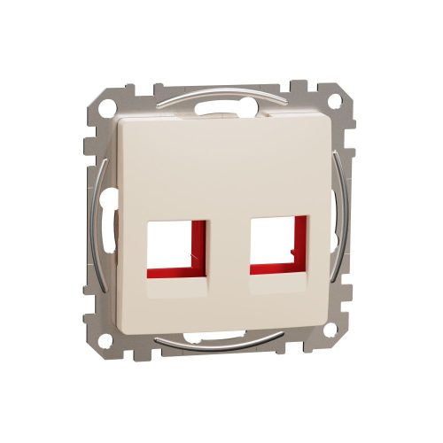 SCHNEIDER SDD112441C - SEDNA 2xRJ45 adapter, KRONE, ICS, AMP-Tyco betétekhez, bézs