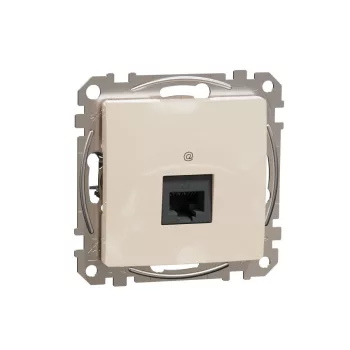 SCHNEIDER SDD112451 - SEDNA 1xRJ45 Cat5e UTP aljzat, bézs