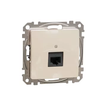 SCHNEIDER SDD112461 - SEDNA 1xRJ45 Cat6 UTP aljzat, bézs