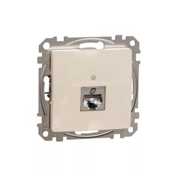 SCHNEIDER SDD112466S - SEDNA 1xRJ45 Cat6A STP aljzat, bézs