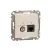 SCHNEIDER SDD112469T - SEDNA TV/RJ45 Cat6 UTP kombinált aljzat, bézs