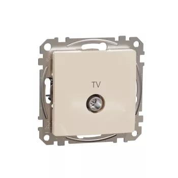   SCHNEIDER SDD112471 - SEDNA TV aljzat, végzáró, 4 dB, bézs