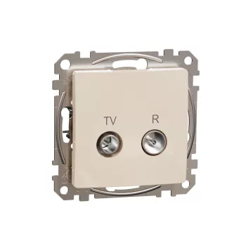   SCHNEIDER SDD112471R - SEDNA TV/R aljzat, végzáró, 4 dB, bézs
