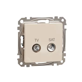   SCHNEIDER SDD112471S - SEDNA TV/SAT aljzat, végzáró, 4 dB, bézs