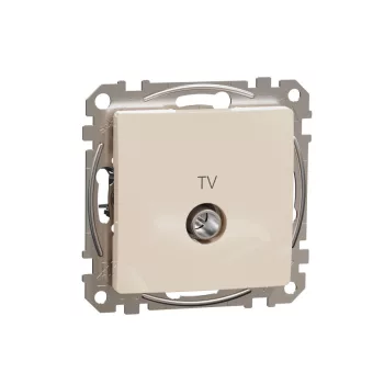 SCHNEIDER SDD112474 - SEDNA TV aljzat, átmenő, 7 dB, bézs