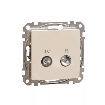   SCHNEIDER SDD112474R - SEDNA TV/R aljzat, átmenő, 7 dB, bézs