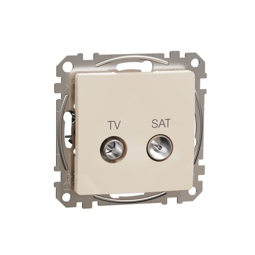 SCHNEIDER SDD112474S - SEDNA TV/SAT aljzat, átmenő, 7 dB, bézs
