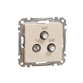   SCHNEIDER SDD112481S - SEDNA TV/SAT/SAT aljzat, végzáró, 4 dB, bézs