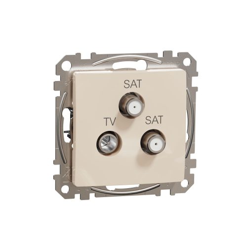 SCHNEIDER SDD112481S - SEDNA TV/SAT/SAT aljzat, végzáró, 4 dB, bézs