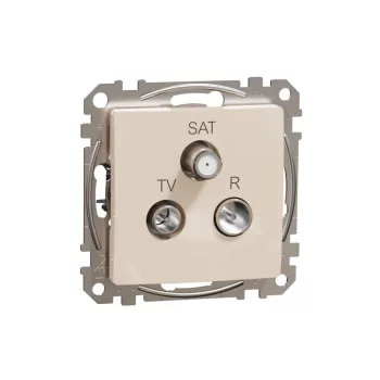   SCHNEIDER SDD112484 - SEDNA TV/R/SAT aljzat, átmenő, 7 dB, bézs