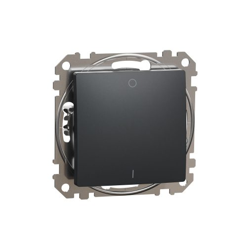 SCHNEIDER SDD114102 - SEDNA Kétpólusú kapcsoló, rugós bekötés, 10AX, (102), antracit