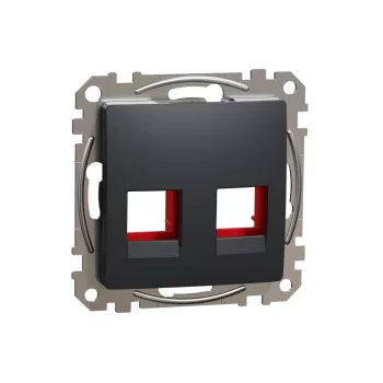   SCHNEIDER SDD114441C - SEDNA 2xRJ45 adapter, KRONE, ICS, AMP-Tyco betétekhez, antracit