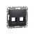 SCHNEIDER SDD114444C - SEDNA 2xRJ45 adapter, AMP, AMP-Tyco, MOLEX betétekhez, antracit