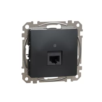   SCHNEIDER SDD114451 - SEDNA 1xRJ45 Cat5e UTP aljzat, antracit