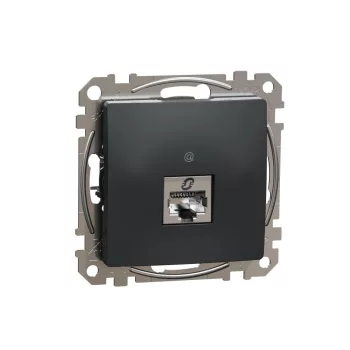   SCHNEIDER SDD114461S - SEDNA 1xRJ45 Cat6 STP aljzat, antracit