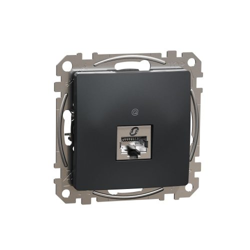 SCHNEIDER SDD114461S - SEDNA 1xRJ45 Cat6 STP aljzat, antracit