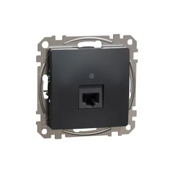   SCHNEIDER SDD114466 - SEDNA 1xRJ45 Cat6A UTP aljzat, antracit