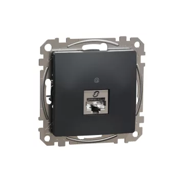   SCHNEIDER SDD114466S - SEDNA 1xRJ45 Cat6A STP aljzat, antracit