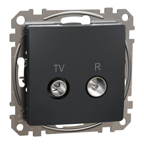 SCHNEIDER SDD114471R - SEDNA TV/R aljzat, végzáró, 4 dB, antracit