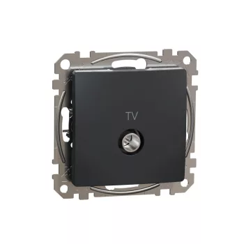   SCHNEIDER SDD114474 - SEDNA TV aljzat, átmenő, 7 dB, antracit