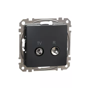   SCHNEIDER SDD114474R - SEDNA TV/R aljzat, átmenő, 7 dB, antracit