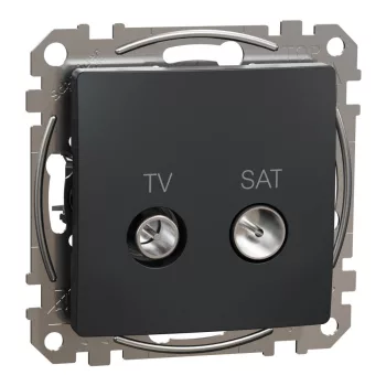   SCHNEIDER SDD114474S - SEDNA TV/SAT aljzat, átmenő, 7 dB, antracit