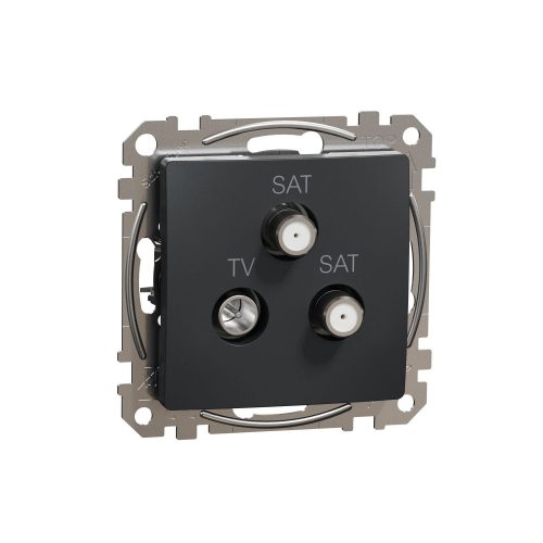 SCHNEIDER SDD114481S - SEDNA TV/SAT/SAT aljzat, végzáró, 4 dB, antracit