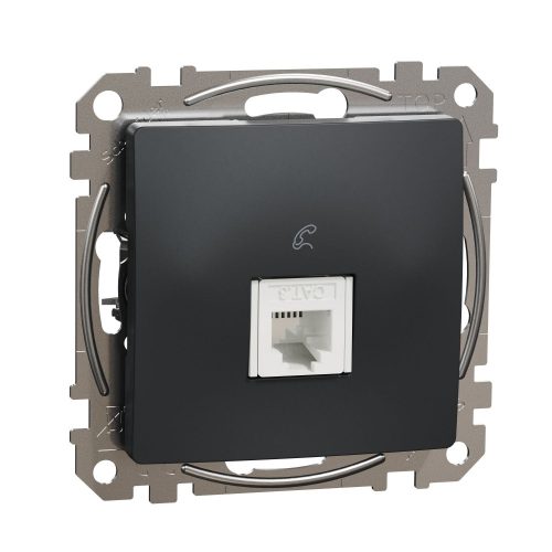 SCHNEIDER SDD114491 - SEDNA 1xRJ11 aljzat, antracit