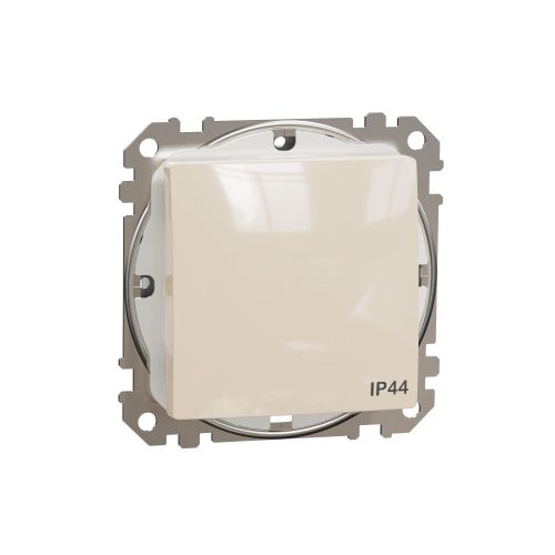 SCHNEIDER SDD212101 - SEDNA Egypólusú kapcsoló, rugós bekötés, 10AX, IP44, bézs