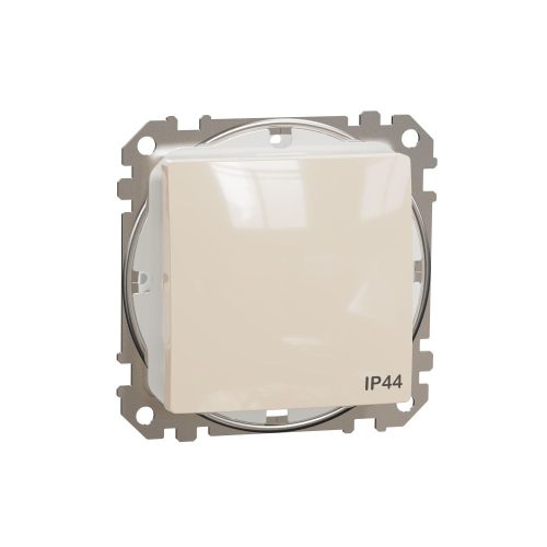 SCHNEIDER SDD212106 - SEDNA Váltókapcsoló, rugós bekötés, 10AX, IP44, bézs
