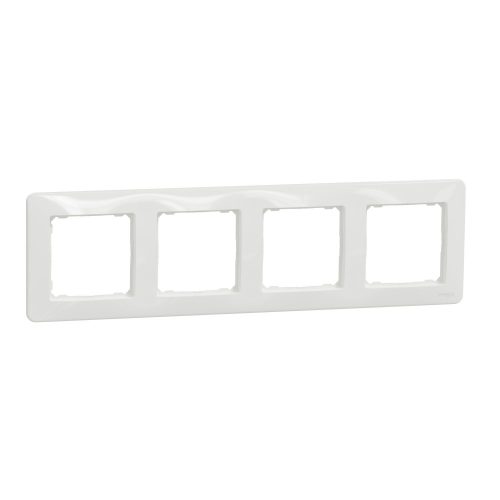 SCHNEIDER SDD311804 - SEDNA DESIGN Négyes keret, univerzális, fehér