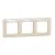 SCHNEIDER SDD312803 - SEDNA DESIGN Hármas keret, univerzális, bézs