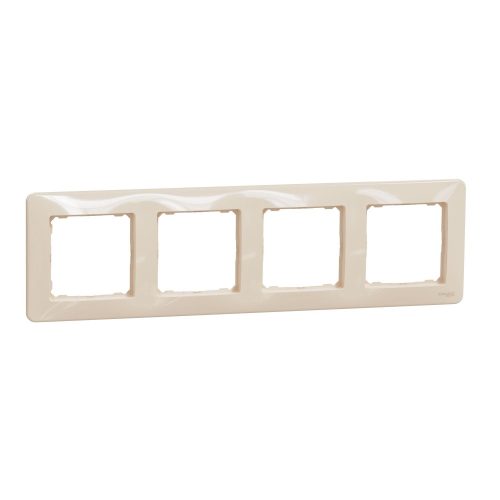 SCHNEIDER SDD312804 - SEDNA DESIGN Négyes keret, univerzális, bézs