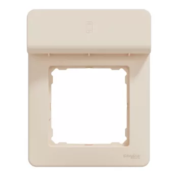   SCHNEIDER SDD312809 - SEDNA DESIGN Egyes keret, mobiltartóval, bézs