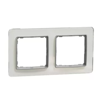   SCHNEIDER SDD360802 - SEDNA ELEMENTS Kettes keret, univerzális, opál