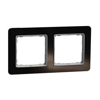   SCHNEIDER SDD361802 - SEDNA ELEMENTS Kettes keret, univerzális, kristályfekete
