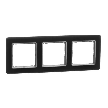   SCHNEIDER SDD362803 - SEDNA ELEMENTS Hármas keret, univerzális, füstkvarc