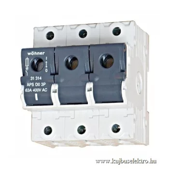   SCHRACK - Neozed biztosítós kapcsoló, 63A, 400V, 3 pólusú - SI313140--