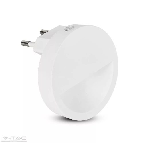 V-TAC-SKU20018 - LED éjszakai fény 0,45W beépített alkonykapcsolóval 4000K - PRO20018