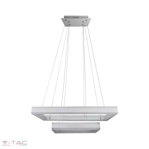113W Négyszög fehér design csillár 2 részes dimmelhető 3000K - 213986 V-TAC