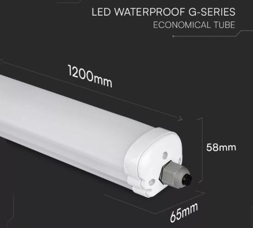 36W LED vízálló lámpa SAMSUNG Chip G-sorozat 1200mm 6500K - 2162841 V-TAC