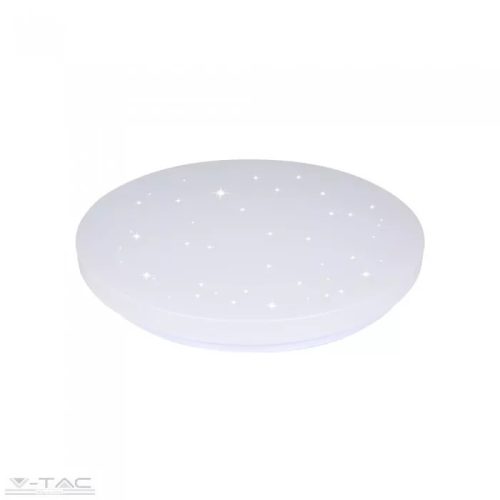 V-TAC-SKU217606 - 24W LED csillogó búrás kör mennyezeti lámpa állítható színhőmérséklet - 217606