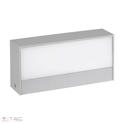 V-TAC-SKU218244 - 12W LED fali / ajtó lámpa szürke 6500K IP65 - 218244