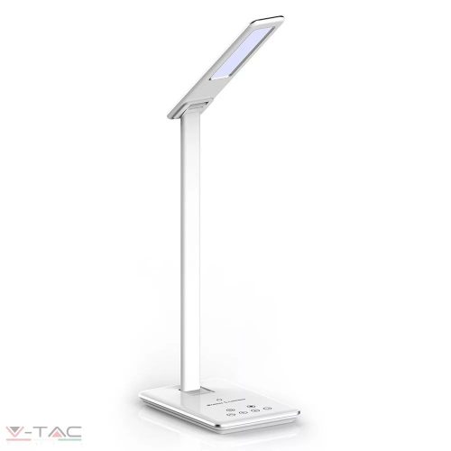 V-TAC-SKU218601 - 4W LED asztali lámpa vezetéknélküli töltővel 3 in 1 fehér - 218601
