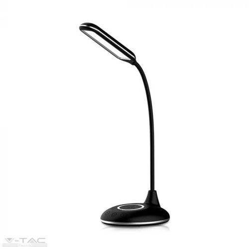 V-TAC-SKU218604 - 4W LED asztali lámpa vezetéknélküli töltővel 3 in 1 fekete - 218604