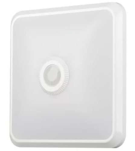 12W LED mozgásérzékelős mennyezeti lámpa SAMSUNG chip 3IN1 négyzet fehér - 23419 V-TAC