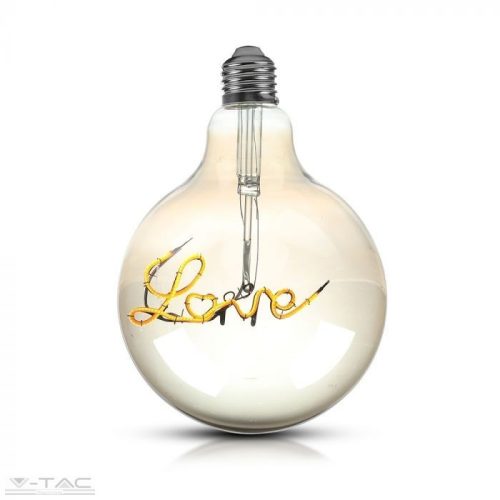 V-TAC-SKU2700 - Love Retro LED izzó - 5W Filament E27 G125 2200K - 2700