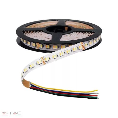 V-TAC-SKU2895 - 24W LED szalag SMD5050 - 60 LED/m 24V IP20 RGB + CCT - 2895 (Csak 5m-es tekercsben rendelhető - NEM vágjuk!)